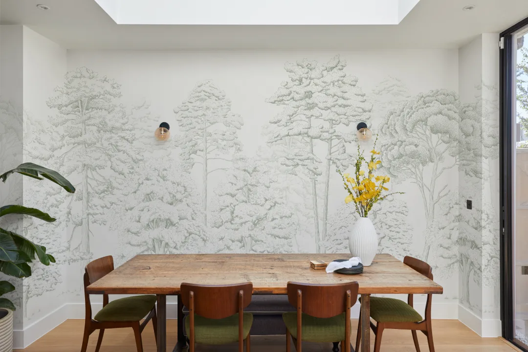 Illustrated Forest Wallpaper Mural