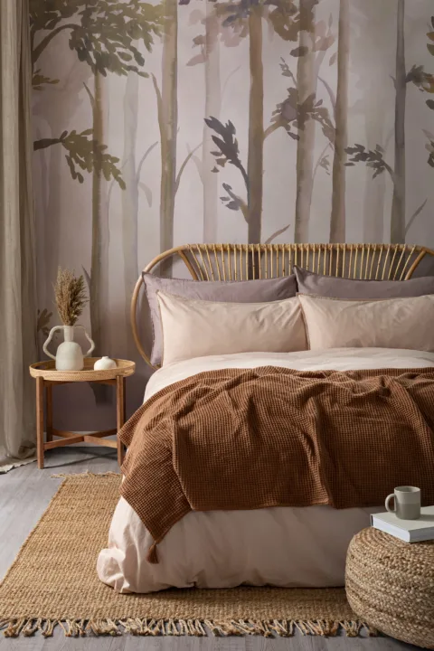 Mystic Watercolor Forest Wallpaper Mural