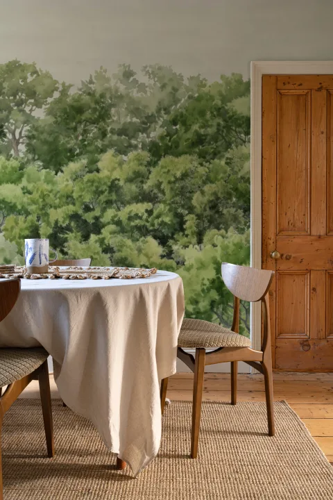 Grön Buttonwood träd skog fototapet