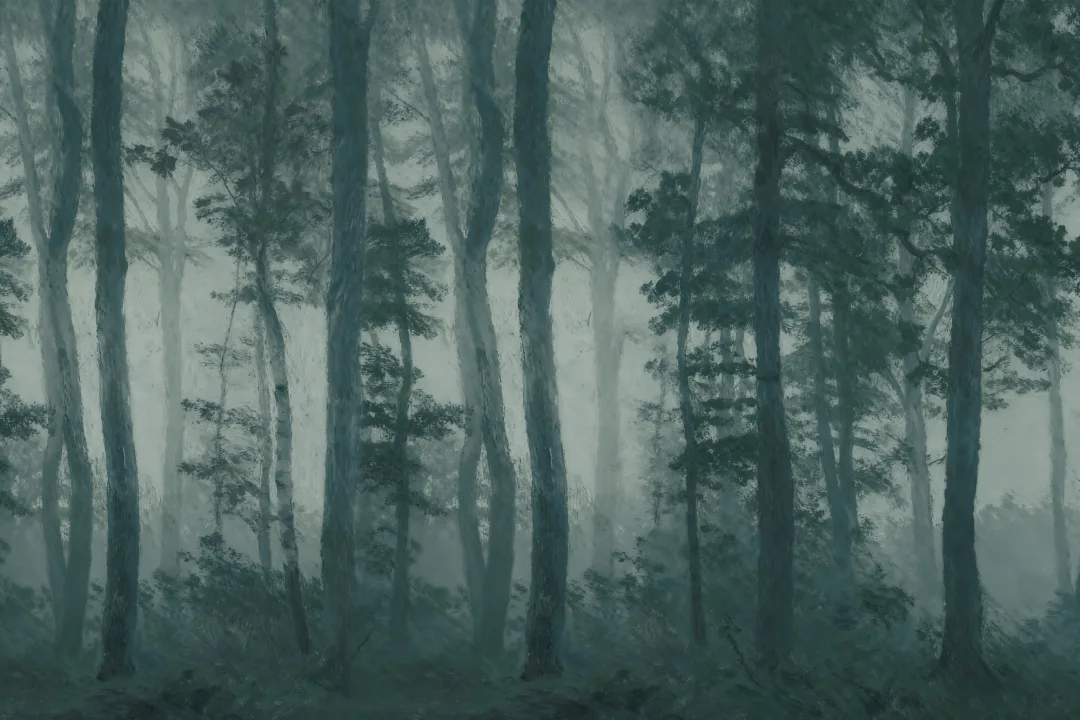 Dark Forest Enchanted Nature Murale