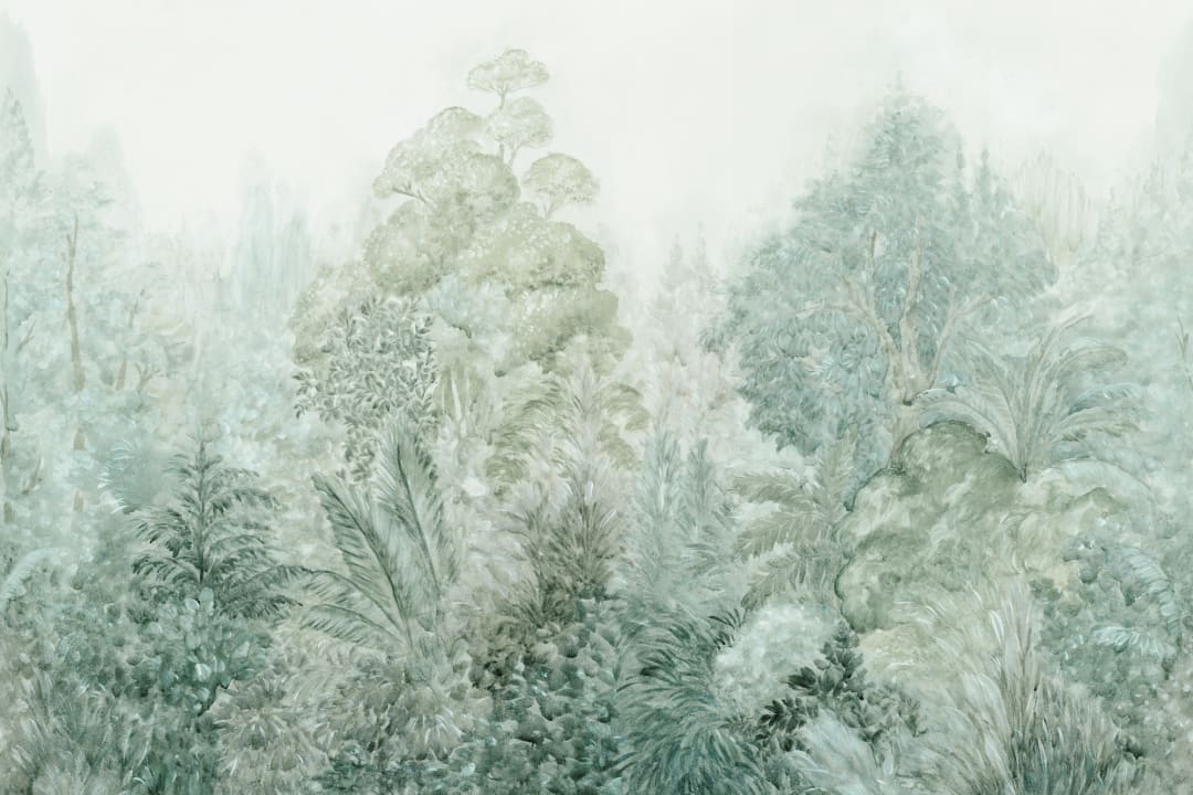 Murale Nature Art Misty Teal pentru a crea o atmosferă liniștită