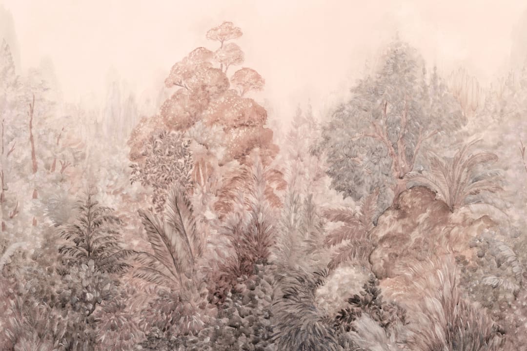 Murale Serenity Nature Botanic în tonuri pastel