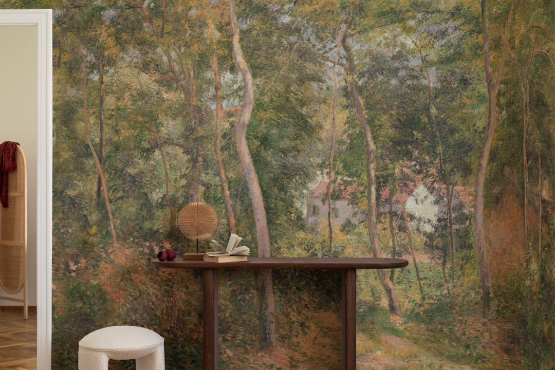 Classic Wild Woodland Oil Painting Mural