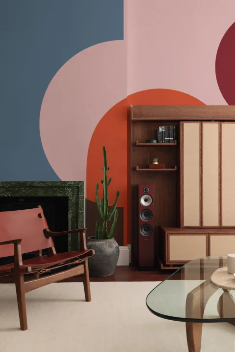 Colorful Geometric Shapes Modern Bauhaus Wallpaper Mural