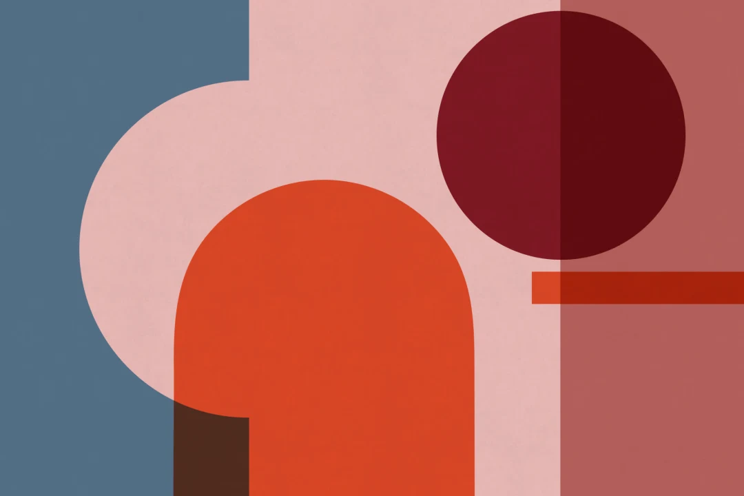 Colorful Geometric Shapes Modern Bauhaus Wallpaper Mural