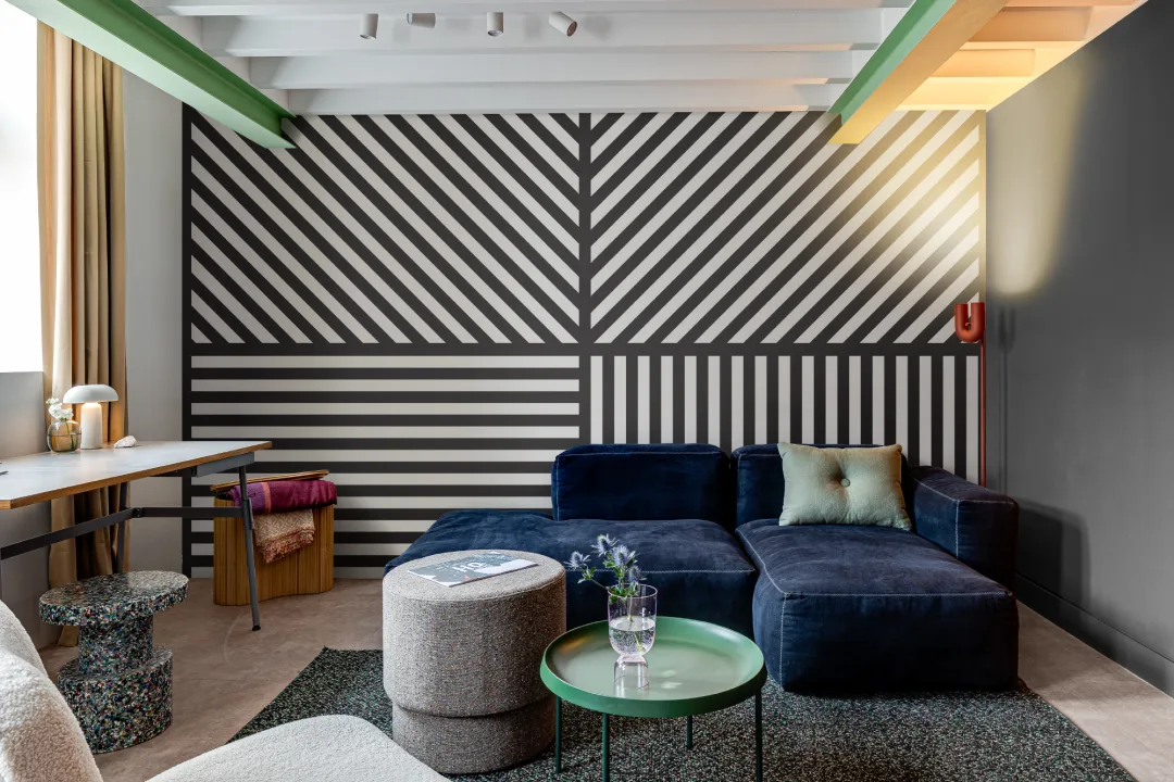 Diom Square Striped Wallpaper Mural