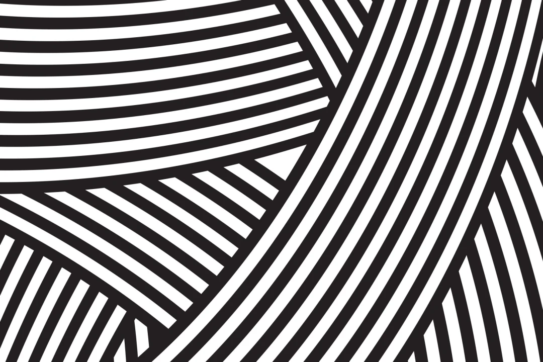Walmer Layered Black & White Wallpaper Mural