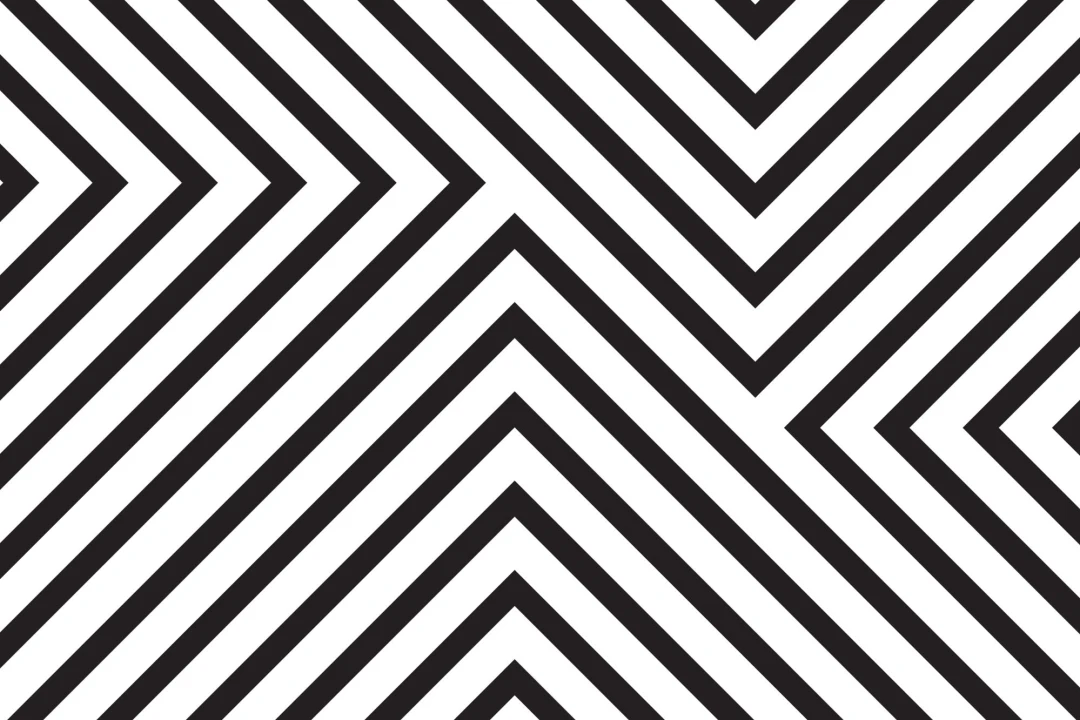 Mona Black & White Striped Wallpaper Mural