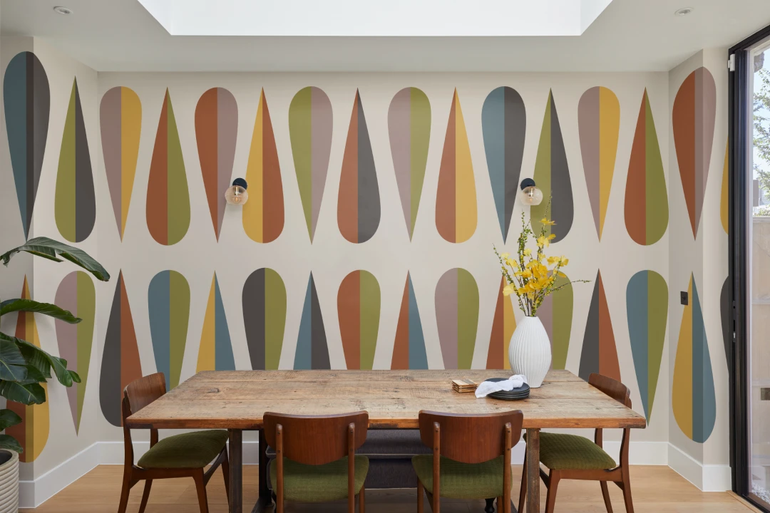 Wegner Colorful Retro Wallpaper Mural