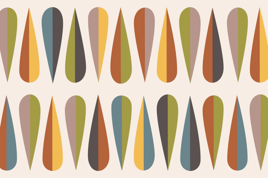 Wegner Colorful Retro Wallpaper Mural