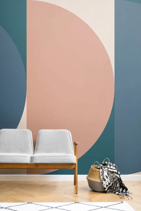 Jacobsen Retro Geometryczna tapeta ścienna
