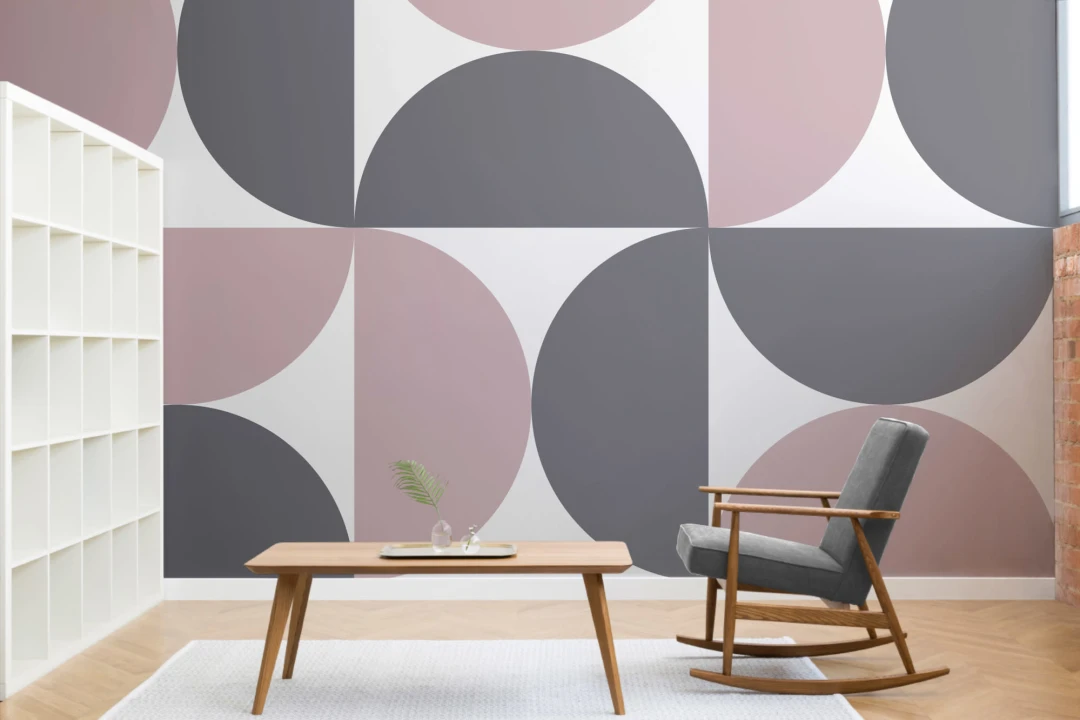 Aalto Retro Geometric Wallpaper Mural