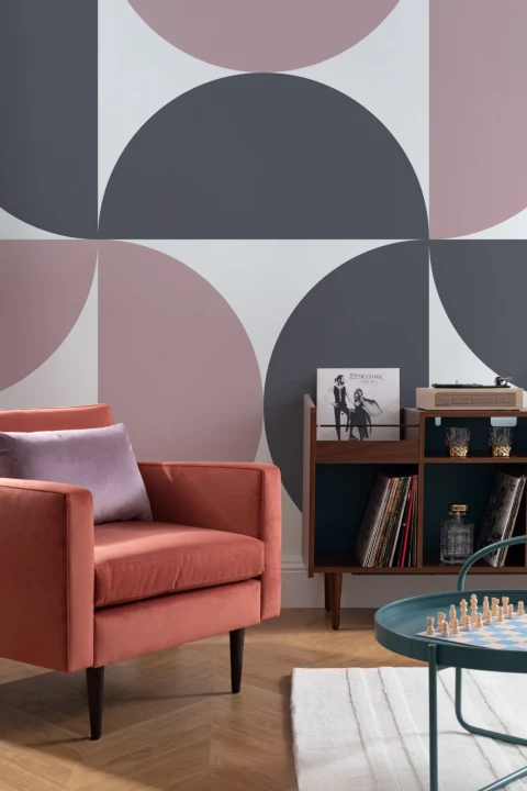 Geometryczna tapeta ścienna Aalto Retro