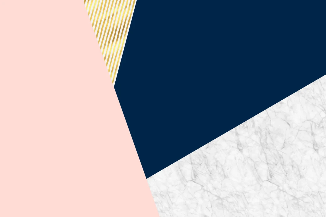 Rose Gold & Marble Geometric Wallpaper Mural
