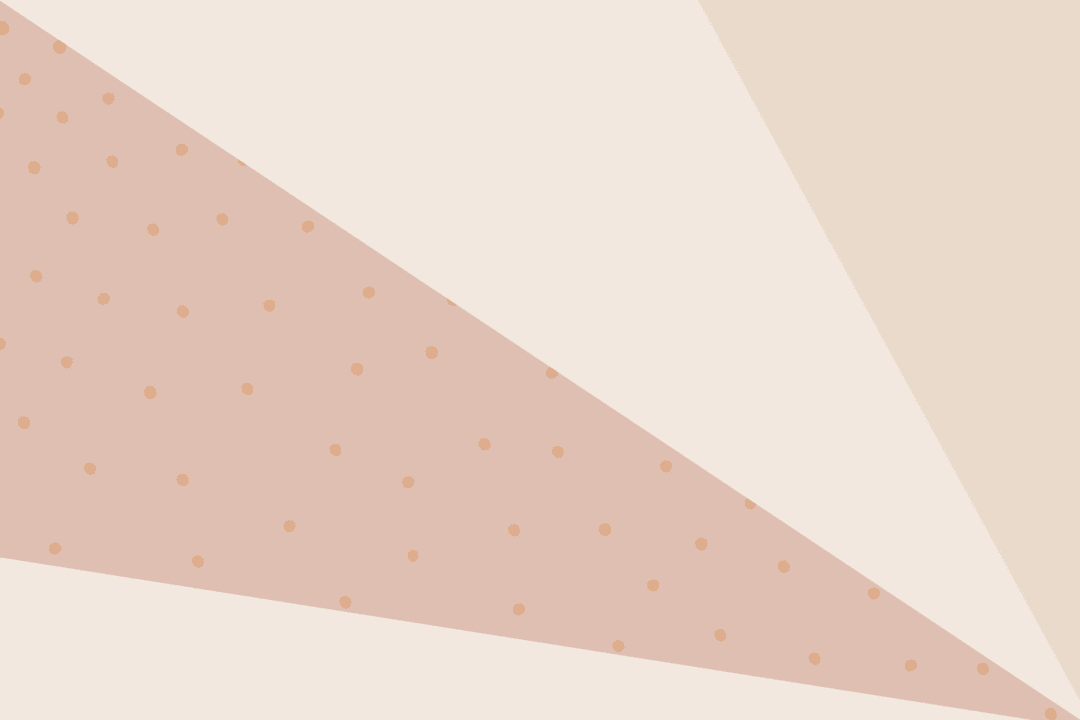 Peach & Cream Pastel Geometric Rays & Dots Wallpaper Mural