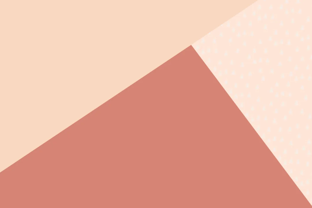 Cremă, roz și roșu Pastel Geometric Triunghi Wallpaper Mural