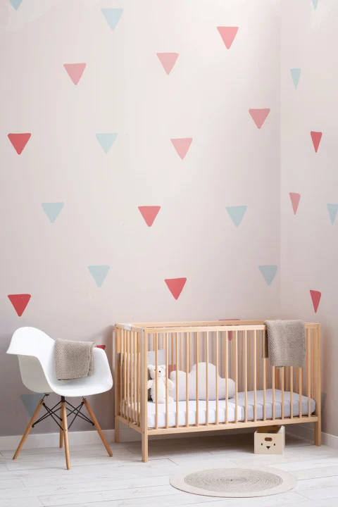 Mural Papel Pintado Triángulos Color Suave