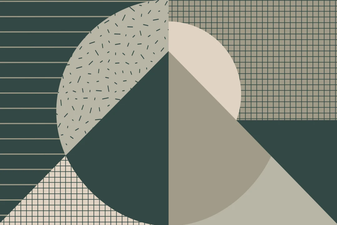 Retro 80s Green Geometric Wallpaper Mural
