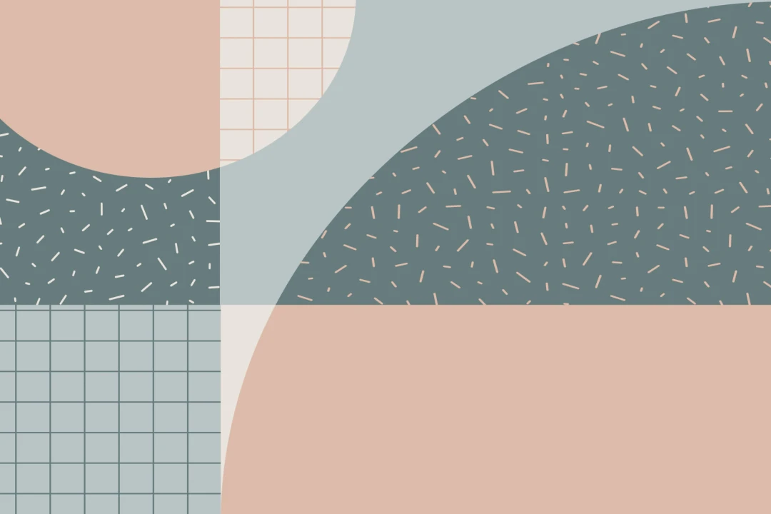 Memphis 80s Pastel Blue & Pink Geometric Wallpaper Mural