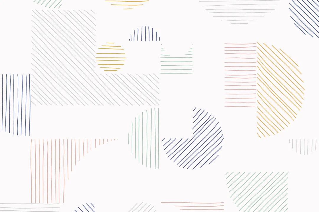 Pastell Abstrakt Geometriska linjer Upprepa mönster Tapet
