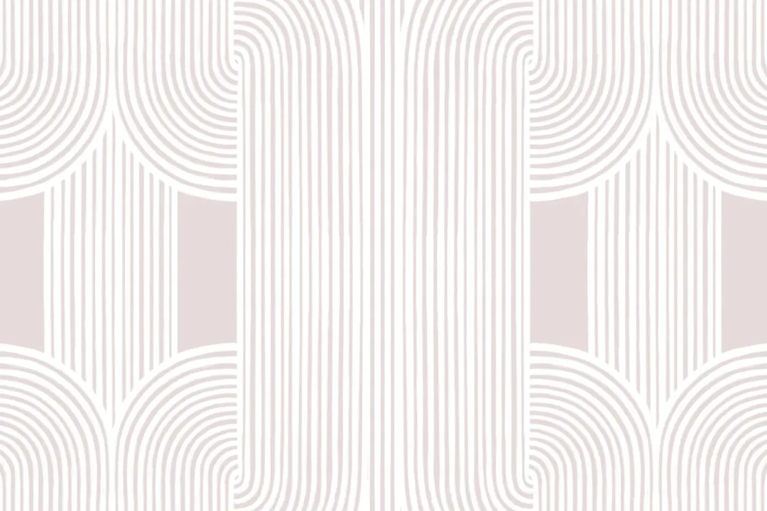 Neutral Calming Lines and Curves Repeat Pattern Wallpaper