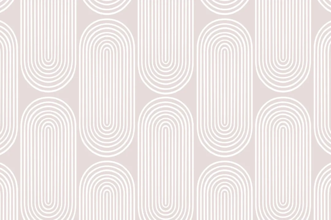 Neutral Zen Geometric Curves Repeat Pattern Wallpaper