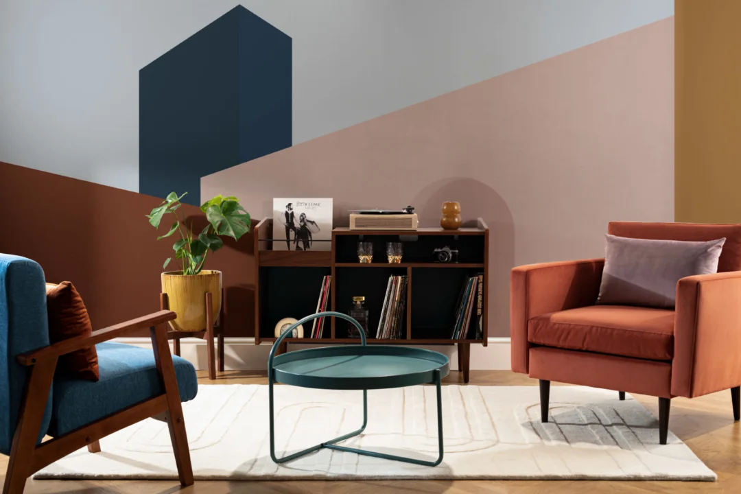 Blocky Abstract Architecture Wallpaper Mural