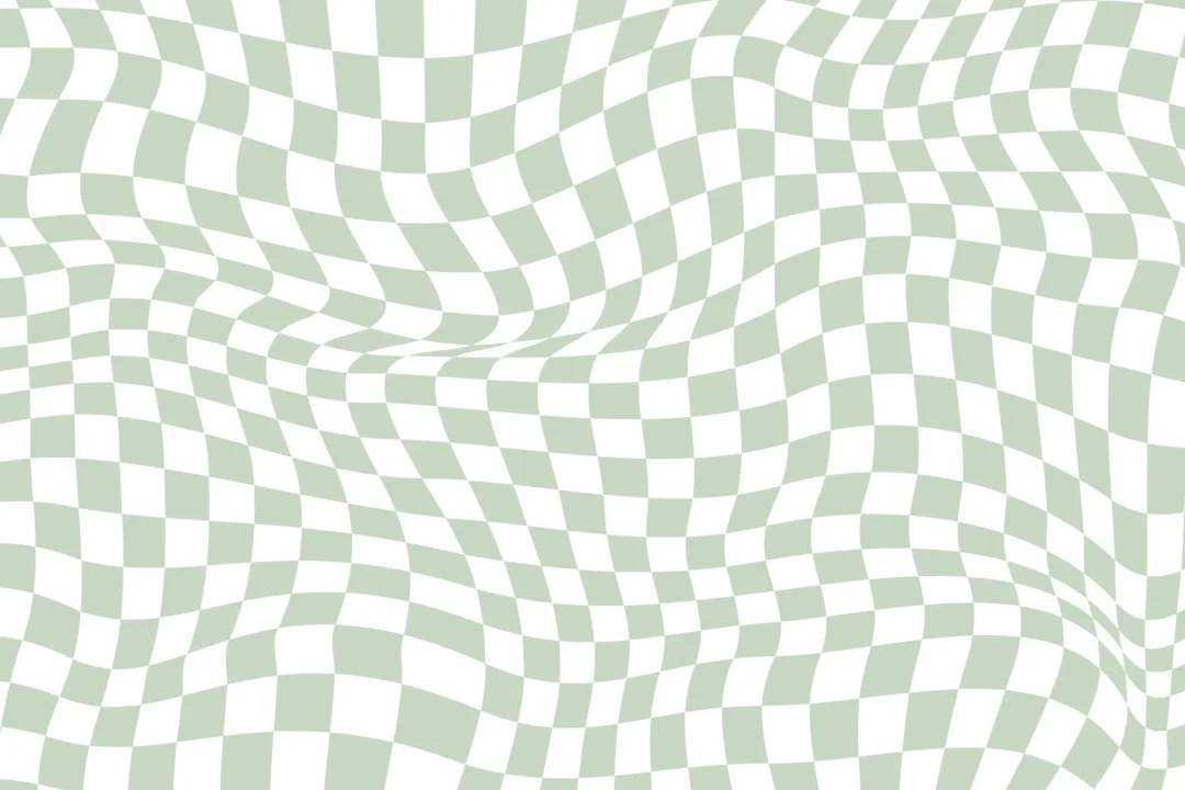 Cool Green Checkered Aesthetic Pattern Wallpaper Mural