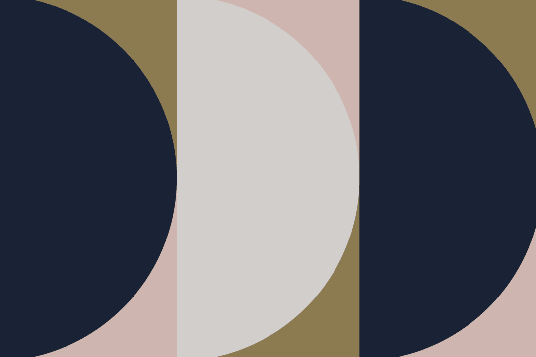 Navy and Pink Geometric Wallpaper Mural