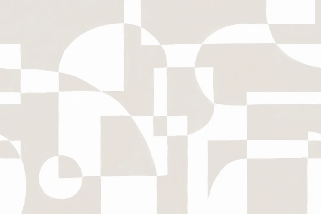 Beige Skandinavisk Abstrakt Geometrisk Fototapet