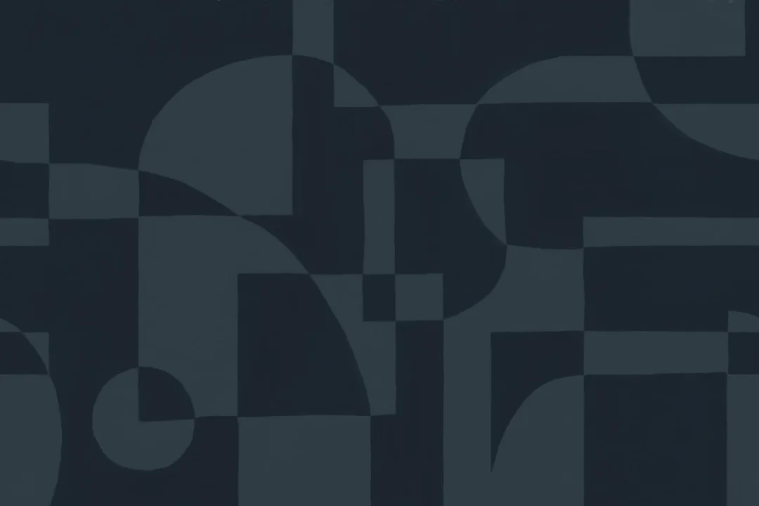 Navy Blue Scandinavian Abstract Geometric Mural