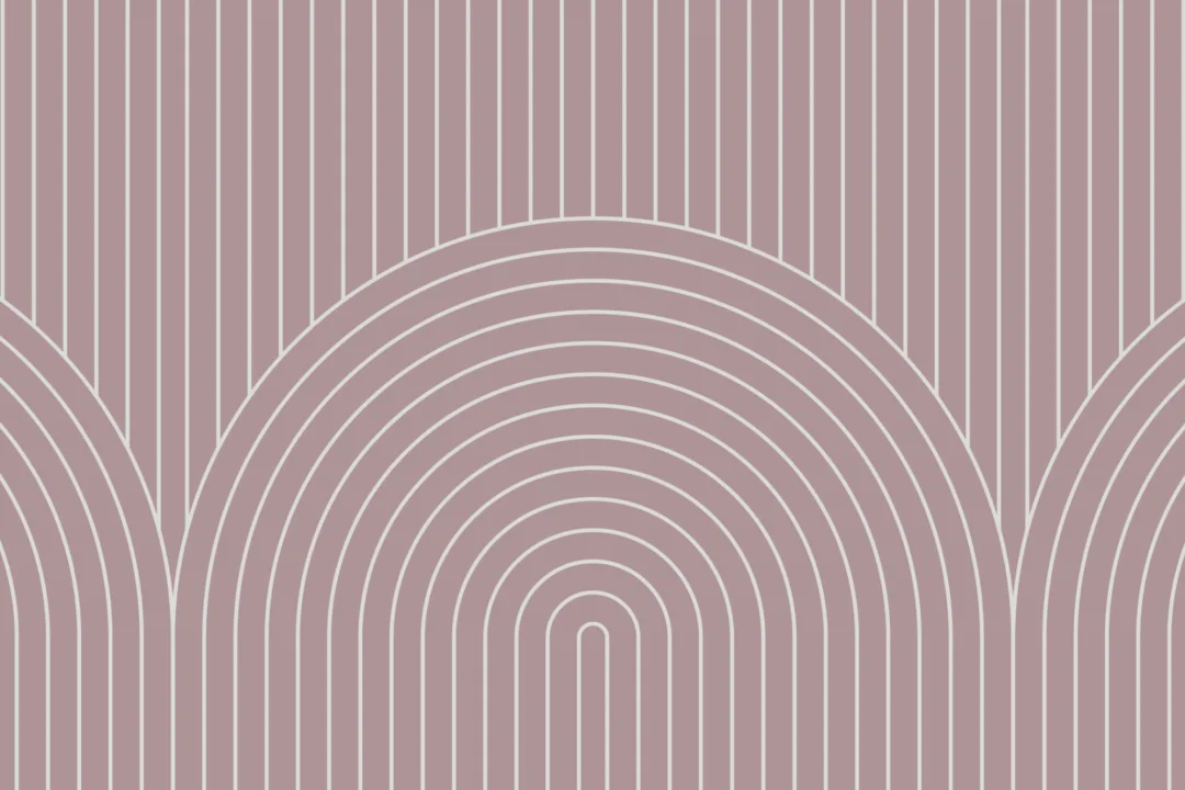 Mauve Geometric Thin Striped Loop Repeat Pattern Wallpaper