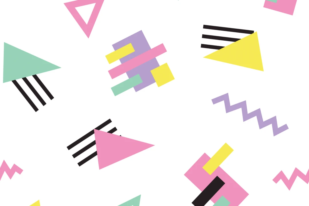 Geometric 90s Wallpaper Mural