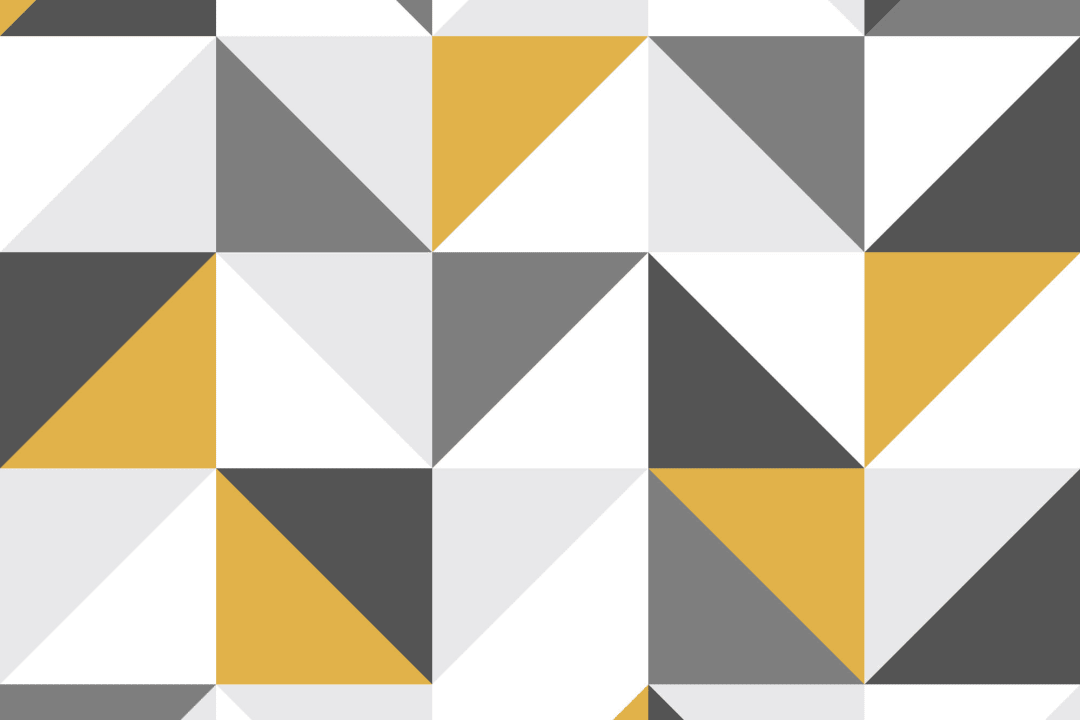 Yellow & Gray Geometric Wallpaper Mural
