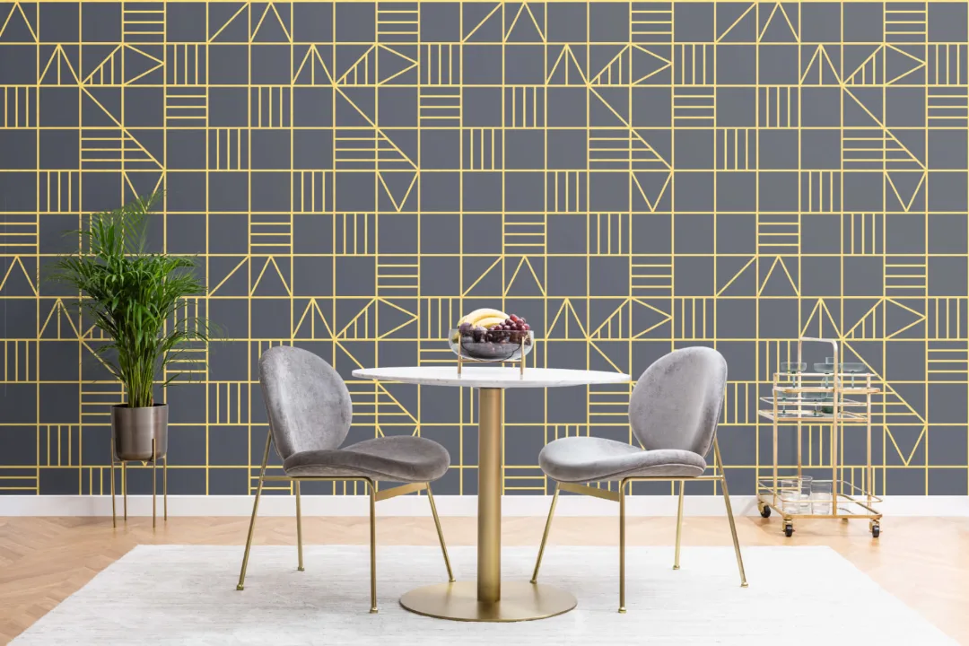 Grid Classic Triangles Wallpaper Mural