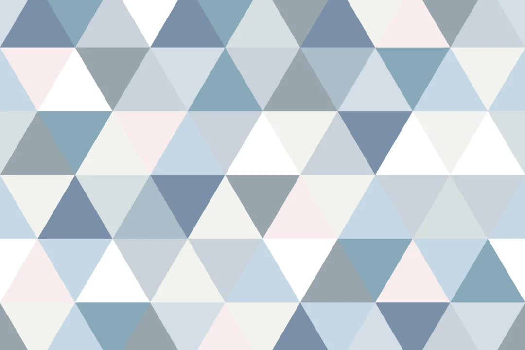 Pastel Geometric Triangle Pattern Wallpaper Mural