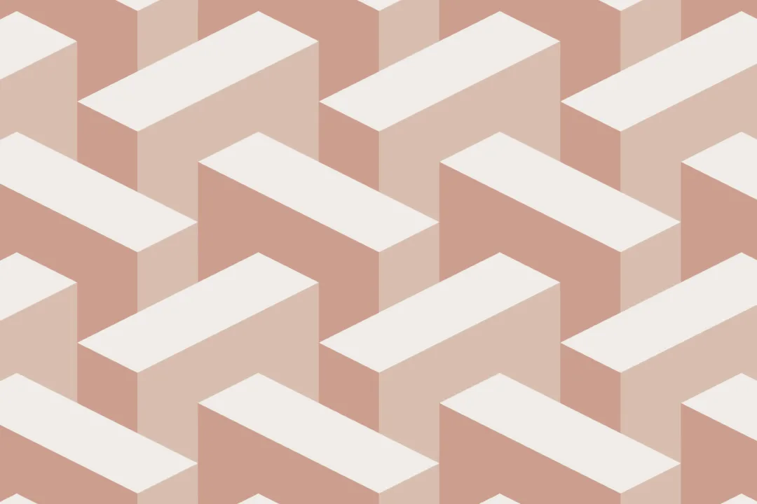 Roz Modern 3D Effect Geometric Repeat Pattern tapet