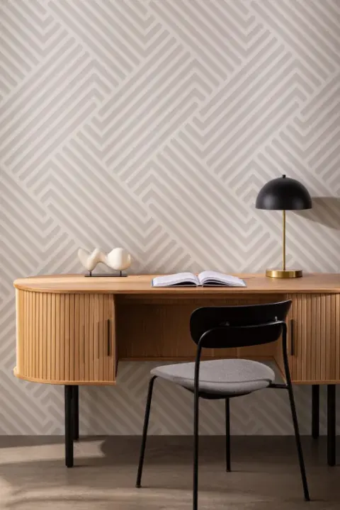Papel Pintado Rayas Oblicuas Cruzadas