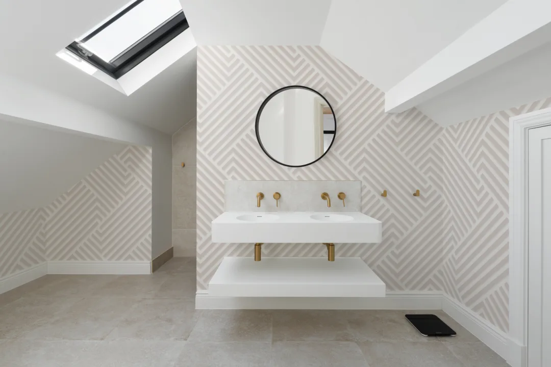 Papel Pintado Rayas Oblicuas Cruzadas
