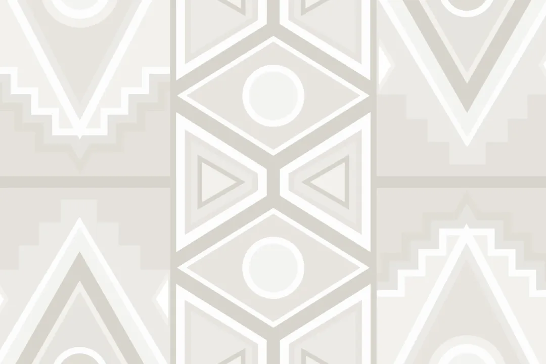 Neutral African Style Geometric Wallpaper