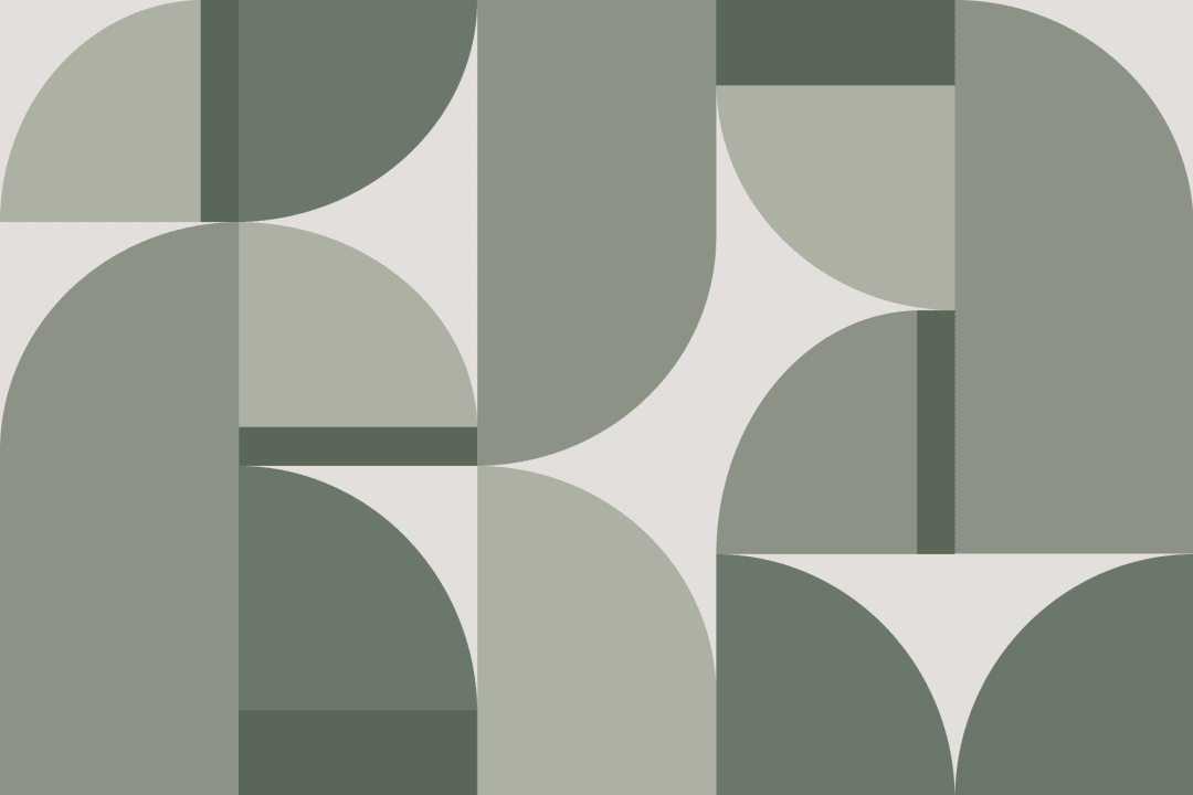 Green Geometric Contemporary Abstract Wall Mural