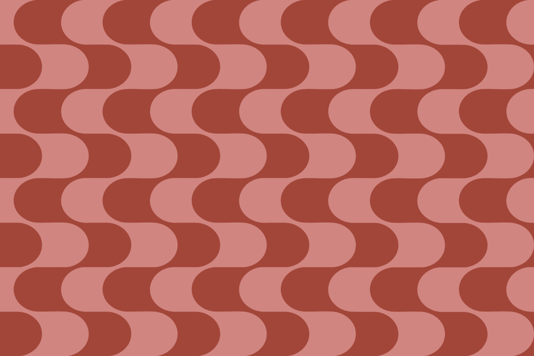 Red And Pink Retro Geometric Pattern Mural