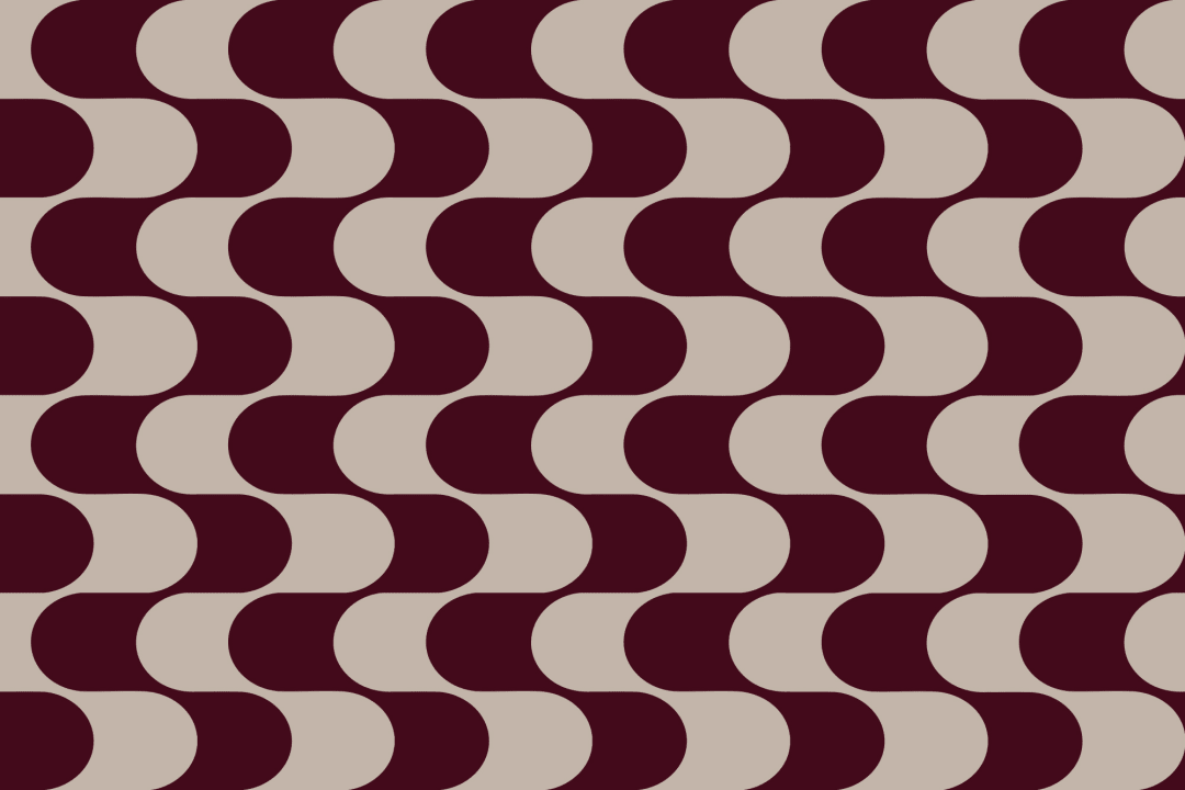 Burgundy Wave Pattern Geometric Feature Wall Mural
