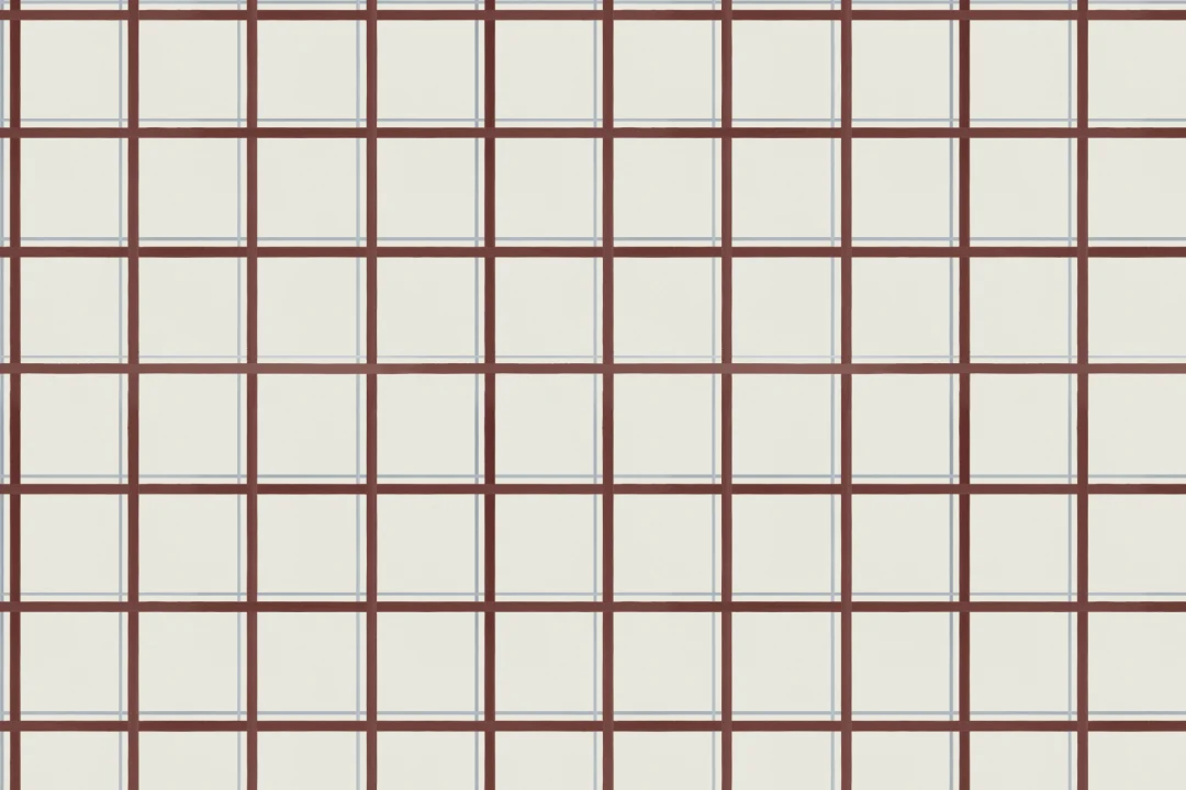 Brun Tattersall geometrisk fototapet for moderne rom