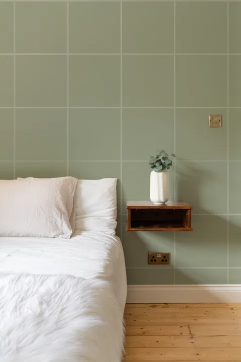 Vihreä minimalistinen geometrinen kuviotapetti kuvatapetti