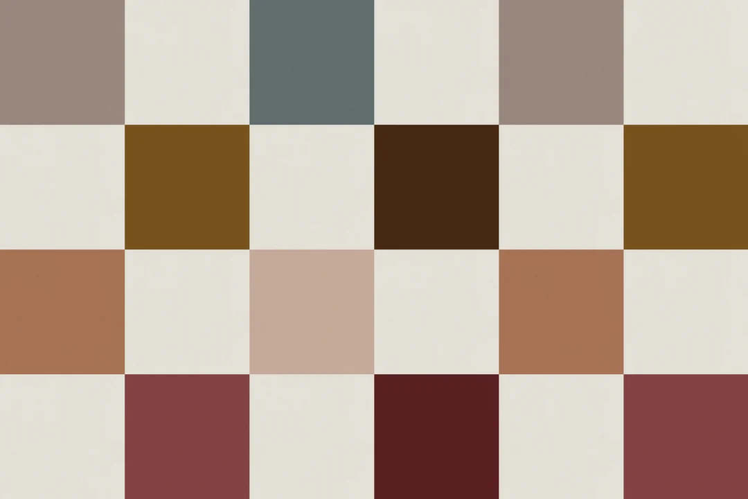 Motif géométrique chic à carreaux multicolores en papier peint panoramique