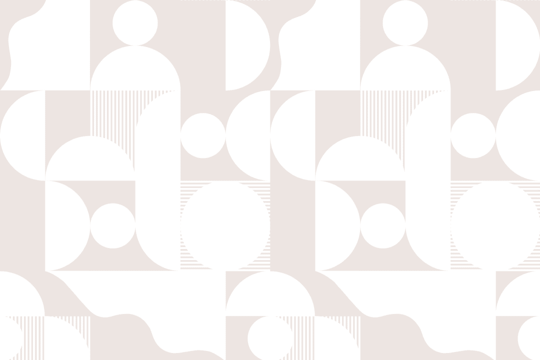 White Modern Geometric Shapes Wallpaper