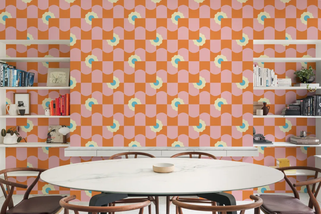 Elizabeth Olwen Petal Pop Pink Wallpaper