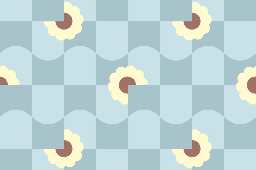 Elizabeth Olwen Petal Pop Blue Wallpaper