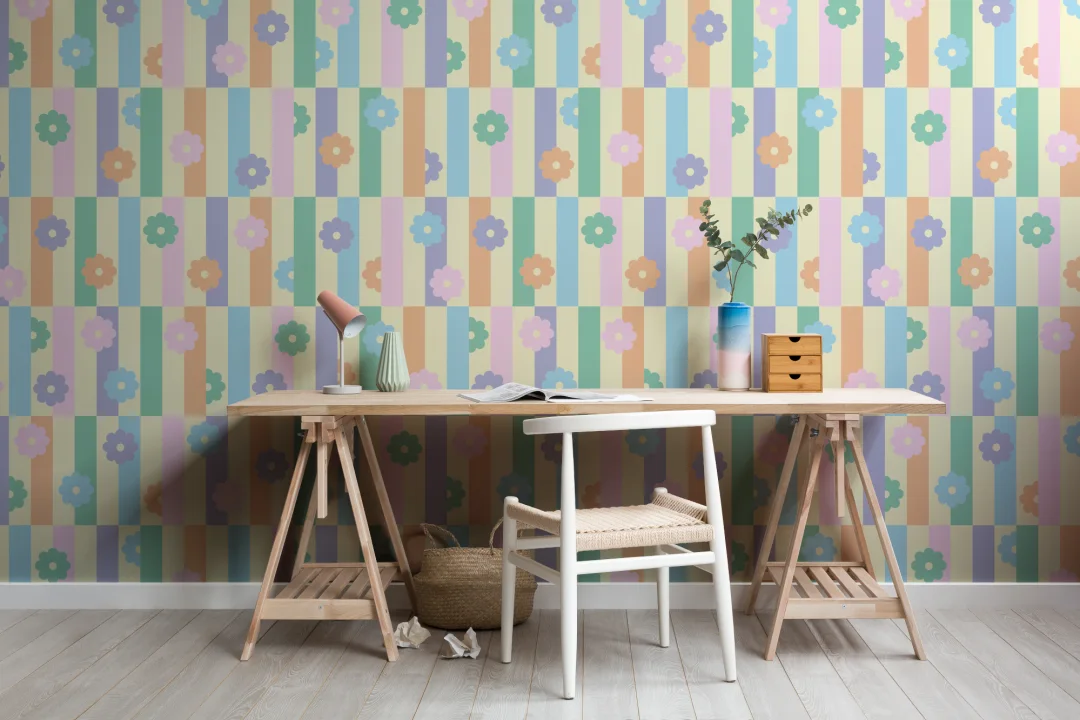 Elizabeth Olwen Flower Shift Mural de papel pintado